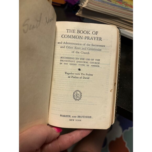 Vintage 1952 Book Of Common Prayer By Harper and Brothers - Picture 4 of 5